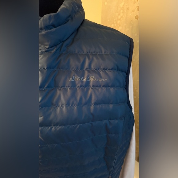 Eddie Bauer Womens EB650 Down Quilted Vest • Blue Storm - Picture 3 of 7